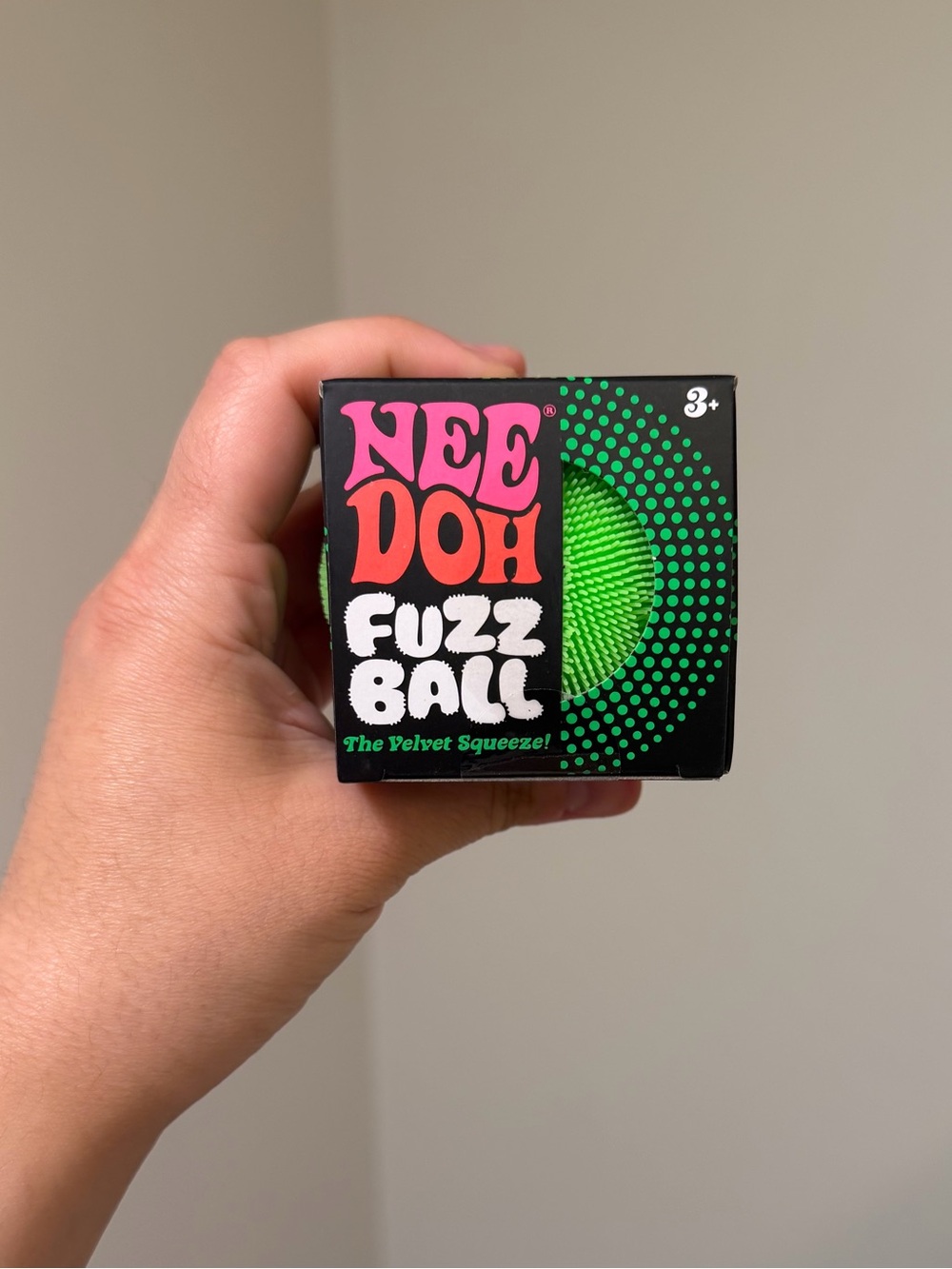 Needoh Velvet Fuzz Ball (1 PC) - Green